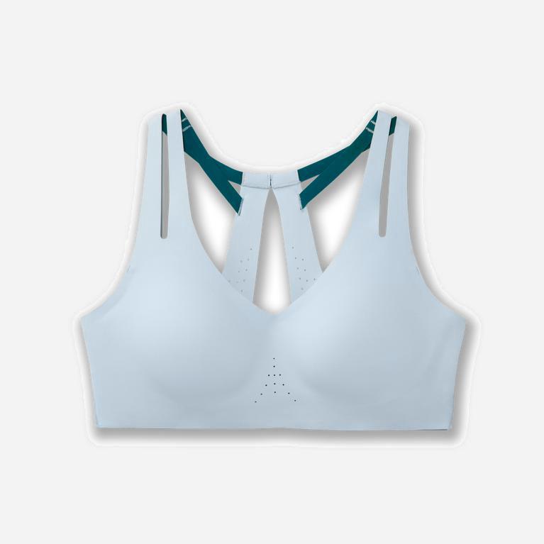 Brooks Dare Strappy Womens Running Bra - Arctic/PaleTurquoise - Philippines (640325AZK)